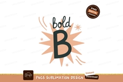 Bold letter b with starburst graphic Product Image 1