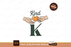 Hands sharing orange heart with kindness image Product Image 1