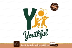 Green Youthful Figures Playing Ball orange children Product Image 1