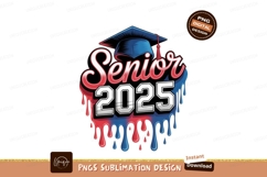 Senior year graduation cap dripping colors twenty Product Image 1