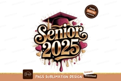 Graduation cap hearts gold lettering tassel Product Image 1