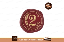 Red gold seal award number Product Image 1