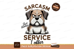 Grumpy dog offering sarcasm humor cartoon Product Image 1