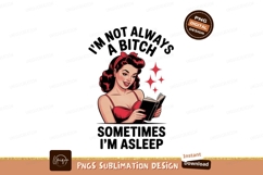 Retro woman reading book image Product Image 1