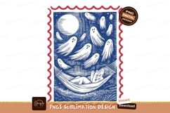 Person reading in hammock surrounded by ghosts night Product Image 1