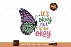 Colorful butterfly with supportive message purple green Product Image 1