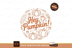 Autumnal Greeting With Pumpkins And Hot Beverage fall Product Image 1