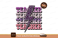 Teacher lightning bolt leopard print image Product Image 1