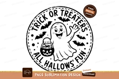 Happy ghost trick or treat sublimation halloween candy Product Image 1