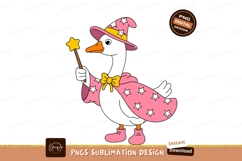 Black goose wizard with magic wand image Product Image 1