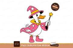 Pink wizard duck with star wand magic Product Image 1