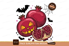Halloween pomegranate jackolantern fruit Product Image 1