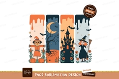 Halloween characters and spooky scenes scarecrow witch Product Image 1