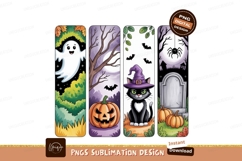 Happy ghost pumpkin cat spider graveyard halloween Product Image 1