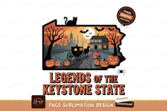 Spooky Halloween Carriage Scene pumpkin horse Product Image 1