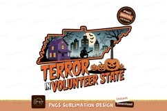 Halloween terror guitar pumpkins haunted house city Product Image 1