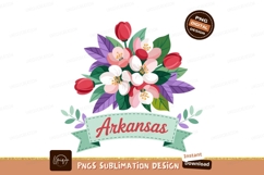 Floral bouquet with state name flowers tulips Product Image 1