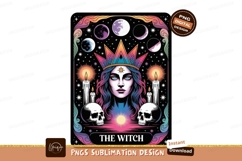 Mystical Witch Crowned Celestial Skulls Candles tarot Product Image 1