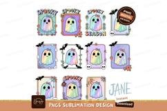Pastel ghost Halloween art spooky cute Product Image 1