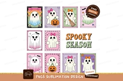 Cute ghosts with Halloween themes spooky pumpkin Product Image 1
