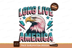 Eagle patriotic stars lightning text Product Image 1