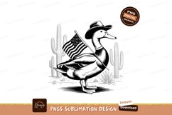 Black bird cowboy desert scene cactus Product Image 1