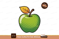 Green apple with yellow leaf fruit Product Image 1