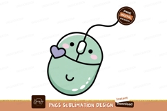 Cute pastel computer mouse with heart image Product Image 1