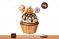 Halloween cupcake pumpkin lollipops jackolantern Product Image 1
