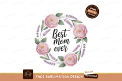 Pink roses lavender wreath best mom flowers Product Image 1