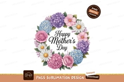 Floral wreath greeting flowers pink Product Image 1