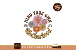 Retro flowers motherhood quote mind Product Image 1