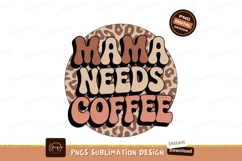 Mama Needs Coffee Leopard Print image Product Image 1