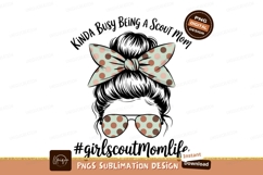 Messy Bun Polka Dot Bow Sunglasses image Product Image 1