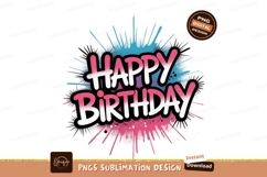 Happy Birthday Splash celebration greeting Product Image 1