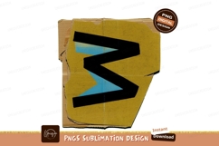 Black zigzag on yellow cardboard blue Product Image 1