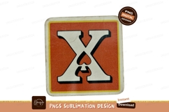 White X heart symbol orange card game playing Product Image 1