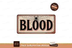 Spooky Blood Sign Spiderweb halloween Product Image 1