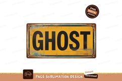 Weathered yellow ghost sign distressed Product Image 1