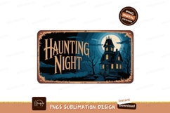 Spooky Haunted House Moonlit Night halloween Product Image 1