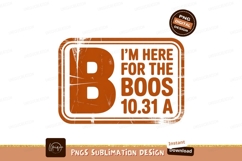 Orange B Boos Halloween Graphic text spooky Product Image 1