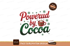 Powered by cocoa mug green plaid Product Image 1