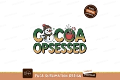 Snowman hot chocolate holiday phrase image Product Image 1