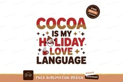 Cocoa Holiday Love Language Snowman Mug image Product Image 1