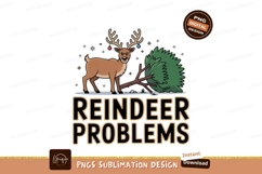 Angry reindeer knocks over christmas tree knocked Product Image 1