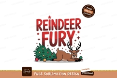 Angry reindeer knocks over Christmas tree fury Product Image 1
