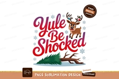 Angry reindeer knocks over Christmas tree shocked holiday Product Image 1