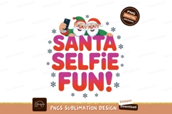 Santa elves taking selfie fun christmas phone Product Image 1
