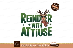 Reindeer With Attitude Christmas Design scarf sunglasses Product Image 1