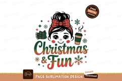 Festive bow coffee cup snowflakes christmas Product Image 1